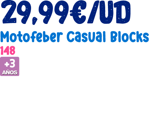 29,99€/ud Motofeber Casual Blocks 148 ￼ 