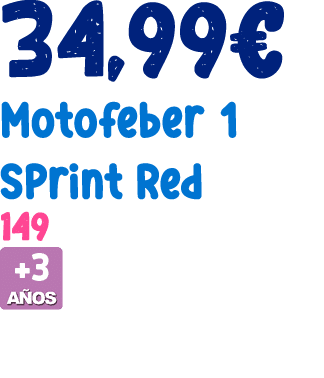 34,99€ Motofeber 1 Sprint Red 149 ￼ 