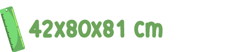 ￼ 42x80x81 cm 