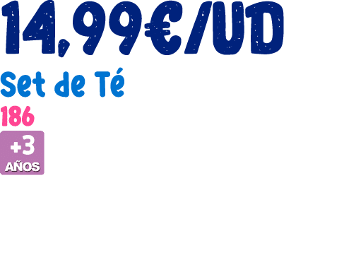 14,99€/ud Set de T 186 ￼ 