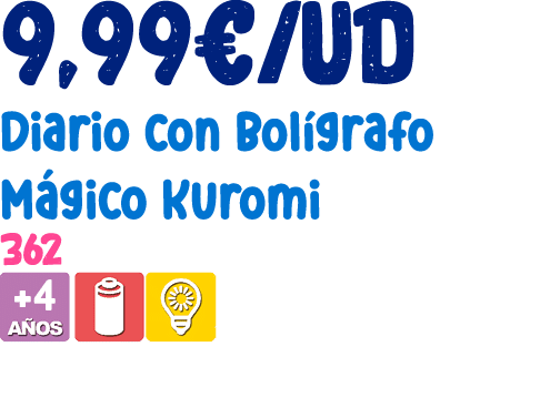 9,99€/ud Diario con Bol grafo M gico Kuromi 362 ￼ 