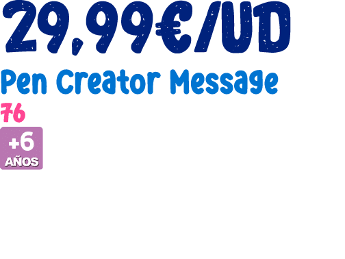 29,99€/ud Pen Creator Message 76 ￼ 