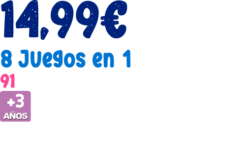 14,99€ 8 Juegos en 1 91 ￼ 