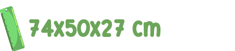 ￼ 74x50x27 cm 