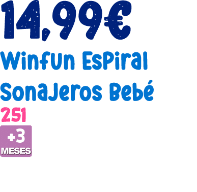14,99€ Winfun Espiral Sonajeros Beb 251 ￼ 