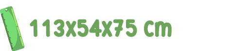 ￼ 113x54x75 cm 