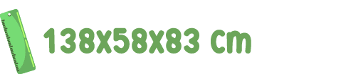 ￼ 138x58x83 cm 