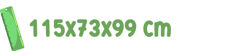 ￼ 115x73x99 cm 