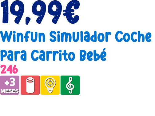 19,99€ Winfun Simulador Coche Para Carrito Beb 246 ￼ 
