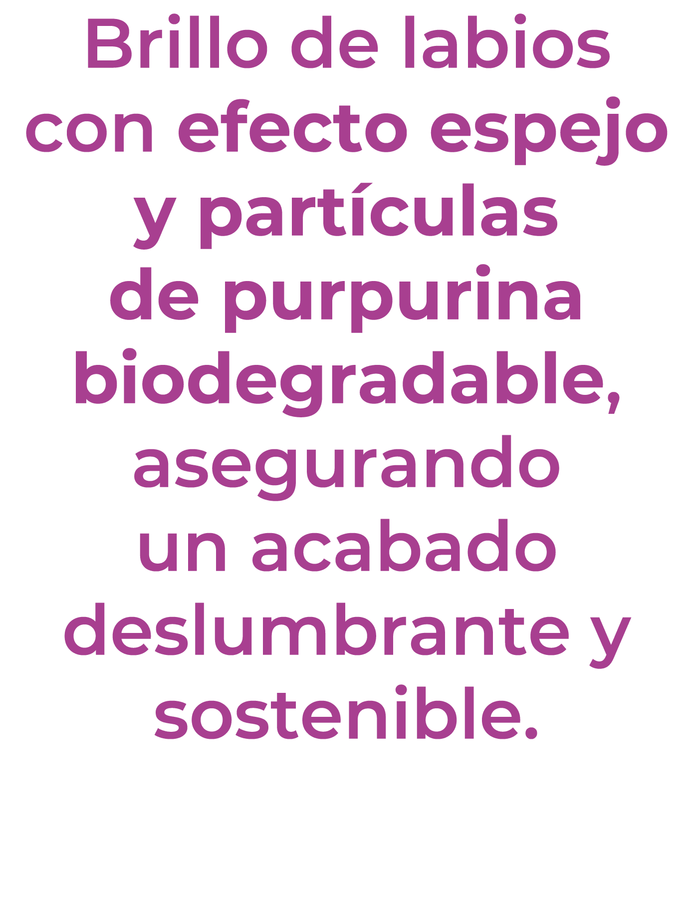 Brillo de labios con efecto espejo y part culas de purpurina biodegradable, asegurando un acabado deslumbrante y sost...