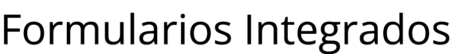 Formularios Integrados